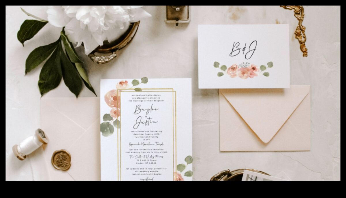 Dezvăluiri șic: Invitații de nuntă artistice